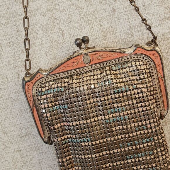 Whiting and Davis Mesh vintage evening bag purse flapper style - Picture 4 of 6